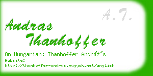 andras thanhoffer business card